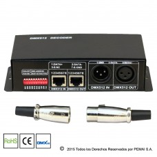 Control RGB y Decodificador DMX512 (2 EN 1)